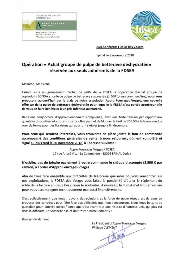 faisant suite à notre rencontre